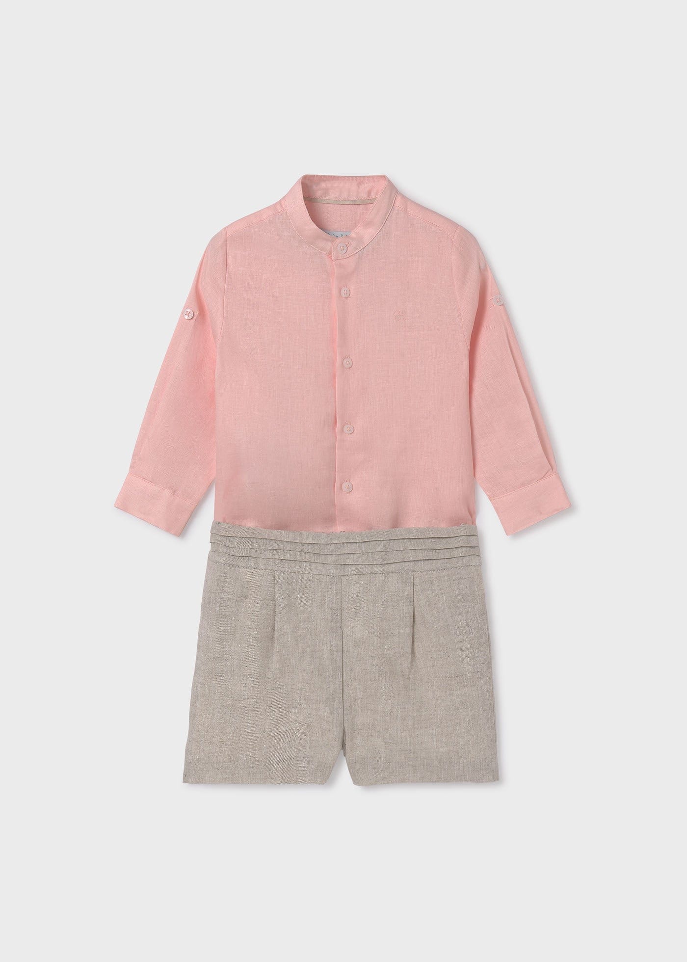 Abel & Lula Abel & Lula Linen Shirt & Bermuda Short Set - Little Miss Muffin Children & Home