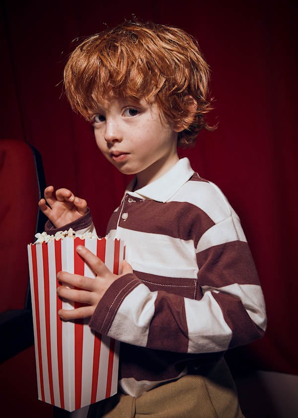 Mayoral Usa Inc Long Sleeve Striped Polo in Plum - Little Miss Muffin Children & Home