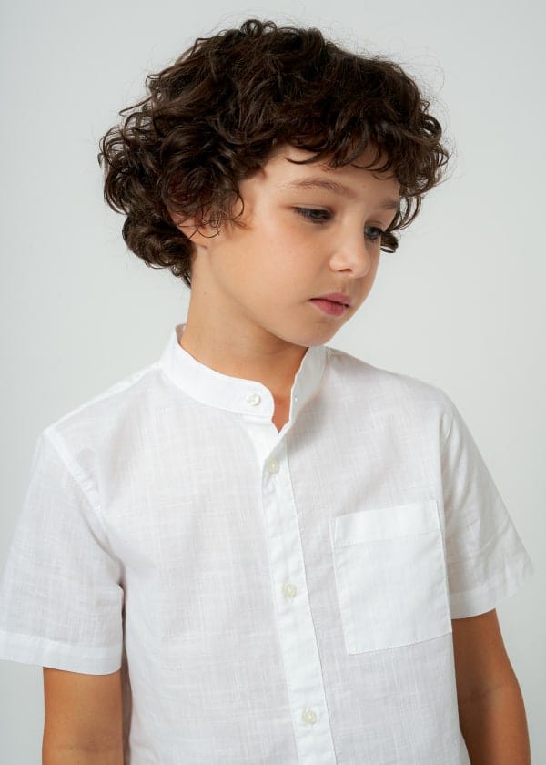 Mayoral Usa Inc Mayoral Short Sleeve Button Down Shirt for Tween Boy - Little Miss Muffin Children & Home