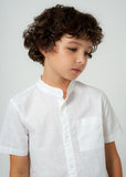 Mayoral Usa Inc Mayoral Short Sleeve Button Down Shirt for Tween Boy - Little Miss Muffin Children & Home