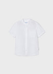Mayoral Usa Inc Mayoral Short Sleeve Mandarin Collar Shirt - Little Miss Muffin Children & Home