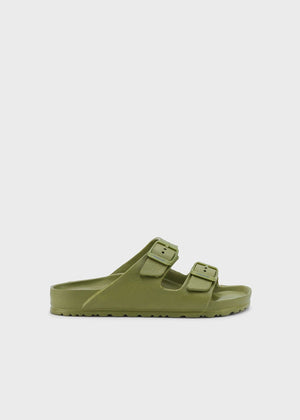 Mayoral Usa Inc Mayoral Double Strap Slide Sandals in Khaki - Little Miss Muffin Children & Home