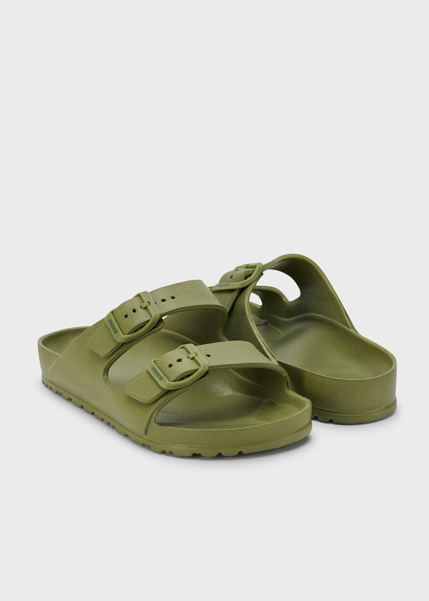 Mayoral Usa Inc Mayoral Double Strap Slide Sandals in Khaki - Little Miss Muffin Children & Home