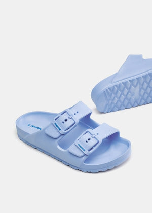 Mayoral Usa Inc Mayoral Double Strap Slide Sandals in Sky Blue - Little Miss Muffin Children & Home