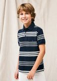 Mayoral Usa Inc Mayoral Short Sleeve Striped Polo for Tween Boys - Little Miss Muffin Children & Home