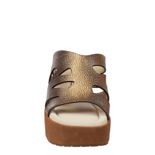 Naked Feet Naked Feet Brio Metallic Platform Wedge - Little Miss Muffin Children & Home