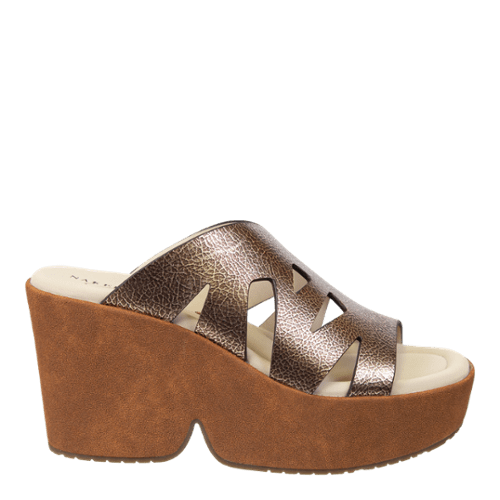 Naked Feet Naked Feet Brio Metallic Platform Wedge - Little Miss Muffin Children & Home