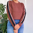 brown knit sweater