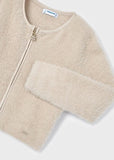 Mayoral Usa Inc Mayoral Faux Fur Knit Zip-up Sweater - Little Miss Muffin Children & Home