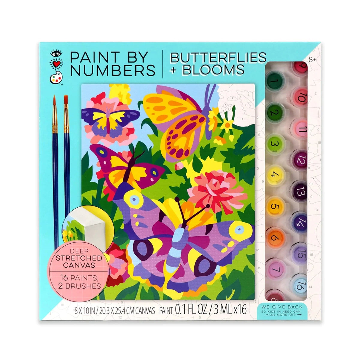 paint by numbers butterfly painting
