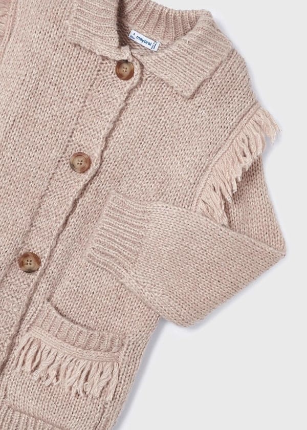Mayoral Usa Inc Mayoral Knit Cardigan with Fringe Detail - Little Miss Muffin Children & Home