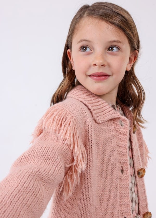 Mayoral Usa Inc Mayoral Knit Cardigan with Fringe Detail - Little Miss Muffin Children & Home