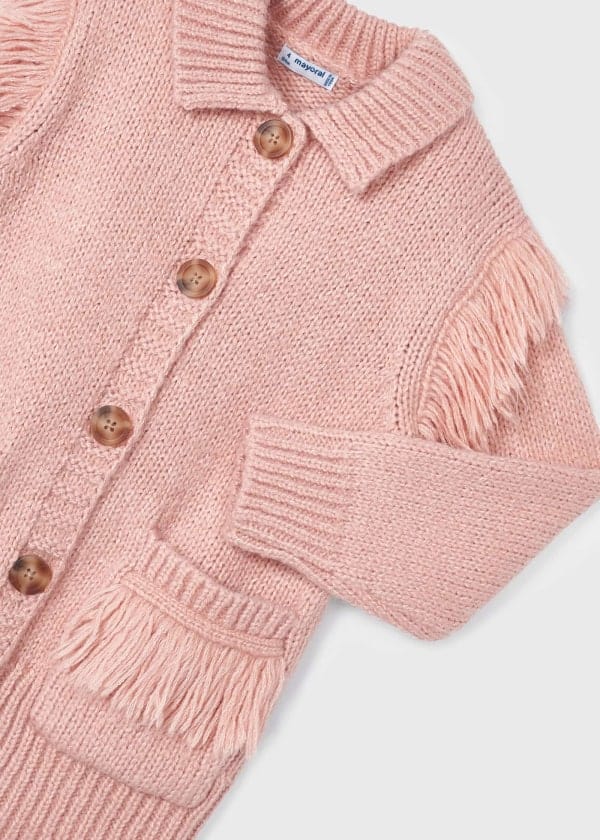 Mayoral Usa Inc Mayoral Knit Cardigan with Fringe Detail - Little Miss Muffin Children & Home