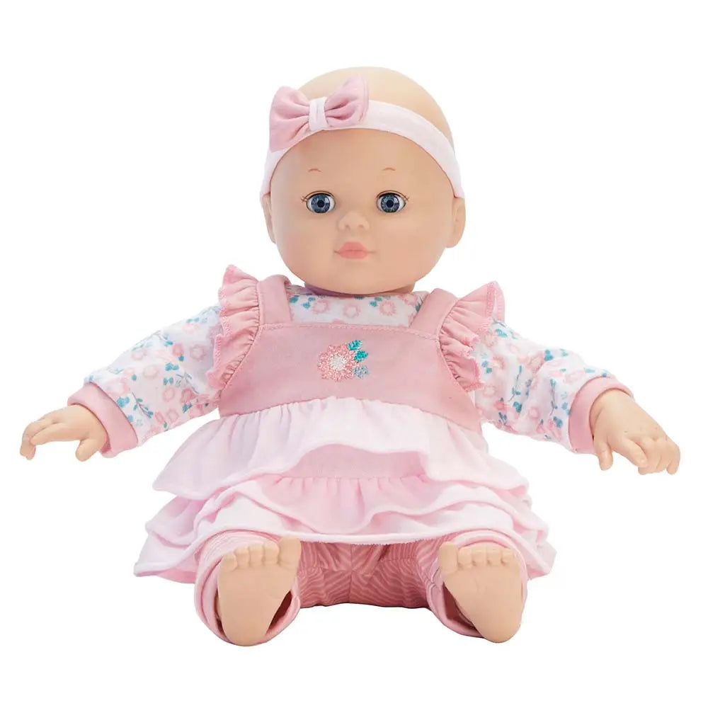 14" Baby Cuddles Pink Floral Light Skin Tone