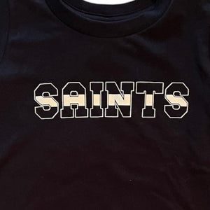 Whereable Art Lil Saints Fanclub Shirt in Black