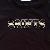 Whereable Art Lil Saints Fanclub Shirt in Black