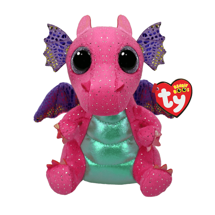 Ty Inc Ty Inc Beanie Boos Spitfire the Pink Dragon (Regular Size- 6") - Little Miss Muffin Children & Home