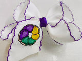 Just For Fun Threads King Cake Hair Bow