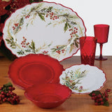 Certified International "Christmas Gatherings" Melamine Oval Platter