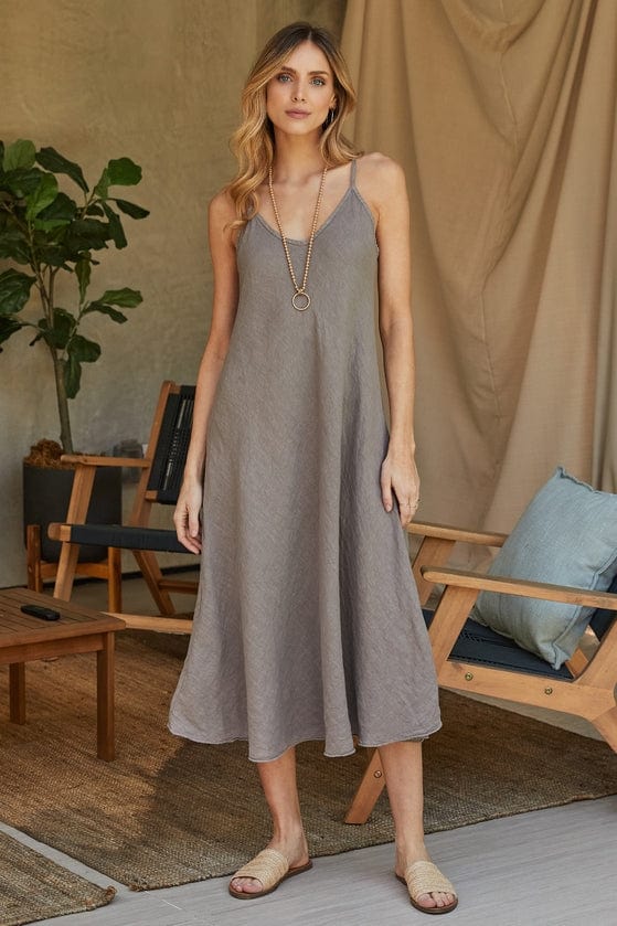 Milio Milano Milio Milano Italian Linen Maxi Slip Dress - Little Miss Muffin Children & Home