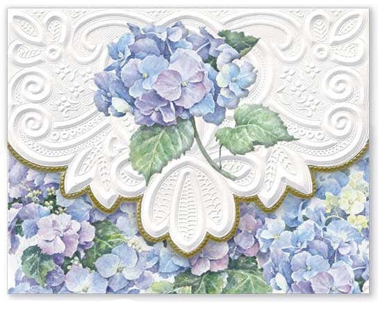 For Arts Sake For Arts Sake Blue Hydrangea Boxed Note Cards - Little Miss Muffin Children & Home