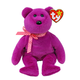 Ty Inc Beanie Baby Magenta II Teddy Bear 30th Anniversary