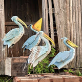 Zaer Ltd International Zaer Ltd International Coastal Blue Pelican Garden Figurines - Little Miss Muffin Children & Home