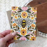 Big Moods Bee & Floral Greeting Card