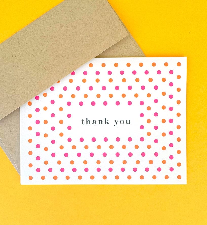 J.Falkner Cards J Falkner Brights Dots Thank You Card (Boxed set of 8) - Little Miss Muffin Children & Home