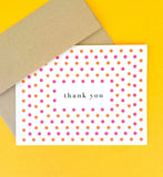 J.Falkner Cards J Falkner Brights Dots Thank You Card (Boxed set of 8) - Little Miss Muffin Children & Home