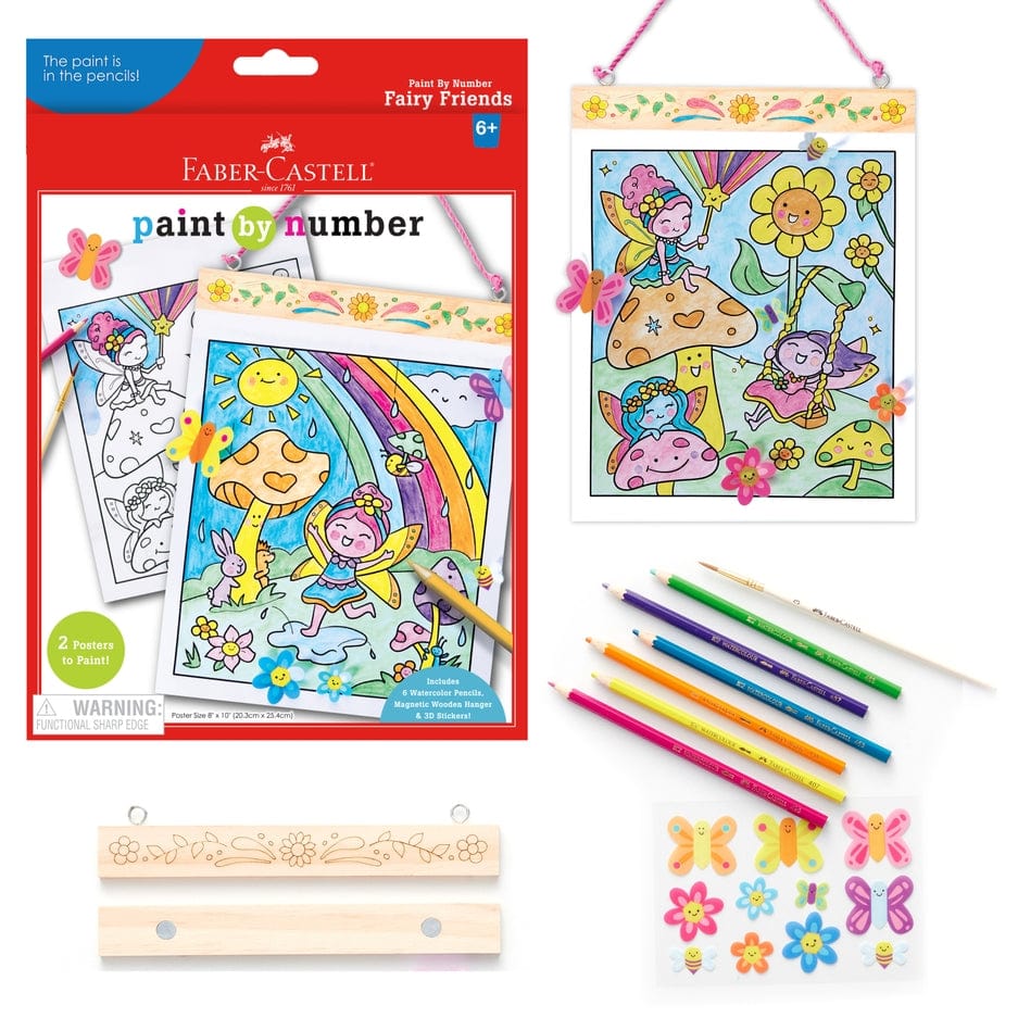 Faber Castell Faber Castell Paint By Numbers Fairy Friends Wall Art - Little Miss Muffin Children & Home