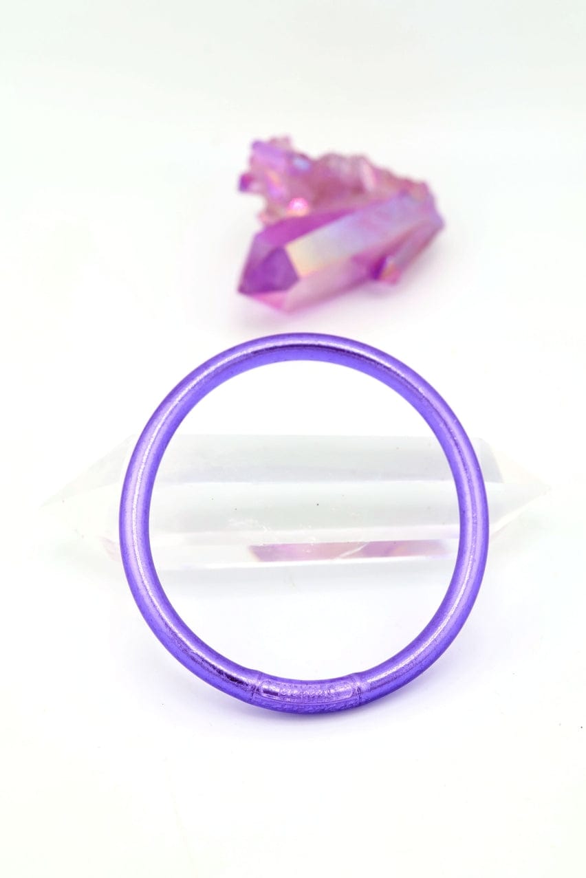 Single Rainbow Thai Buddhist Temple Bracelet, Mantra Bangle, Aura Indigo