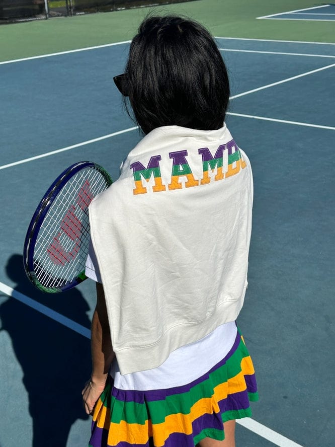 Mardi Gras Creations Mardi Gras Creations French Terry Adult Vintage MAMBO Shirt - Off-White - Little Miss Muffin Children & Home