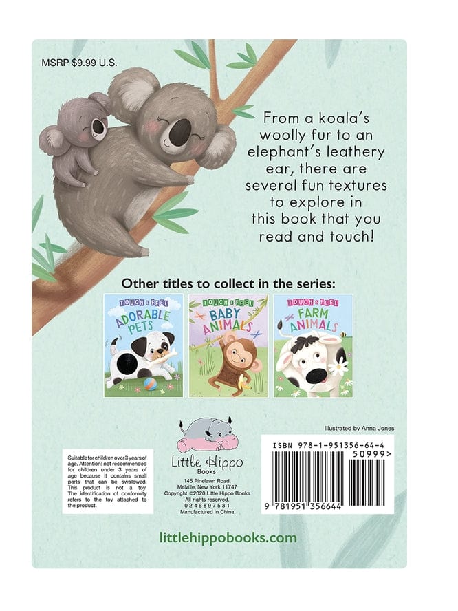 Little Hippo Books Wild Animals: A Touch and Feel Book - Little Miss Muffin Children & Home