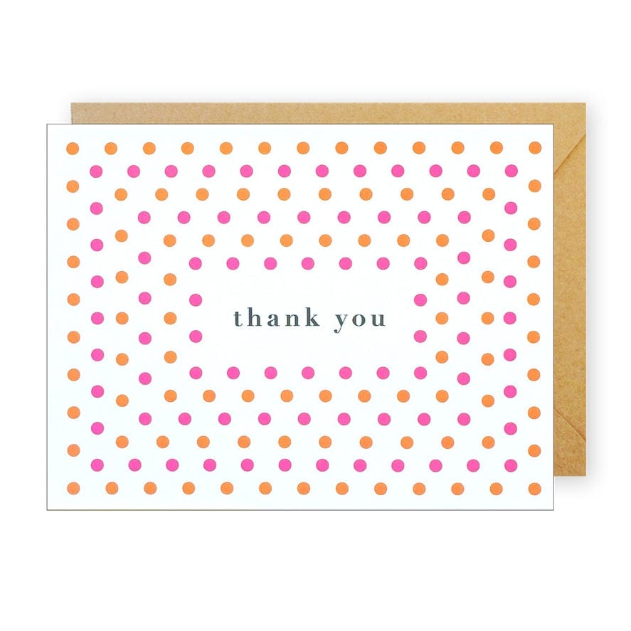 J.Falkner Cards J Falkner Brights Dots Thank You Card (Boxed set of 8) - Little Miss Muffin Children & Home