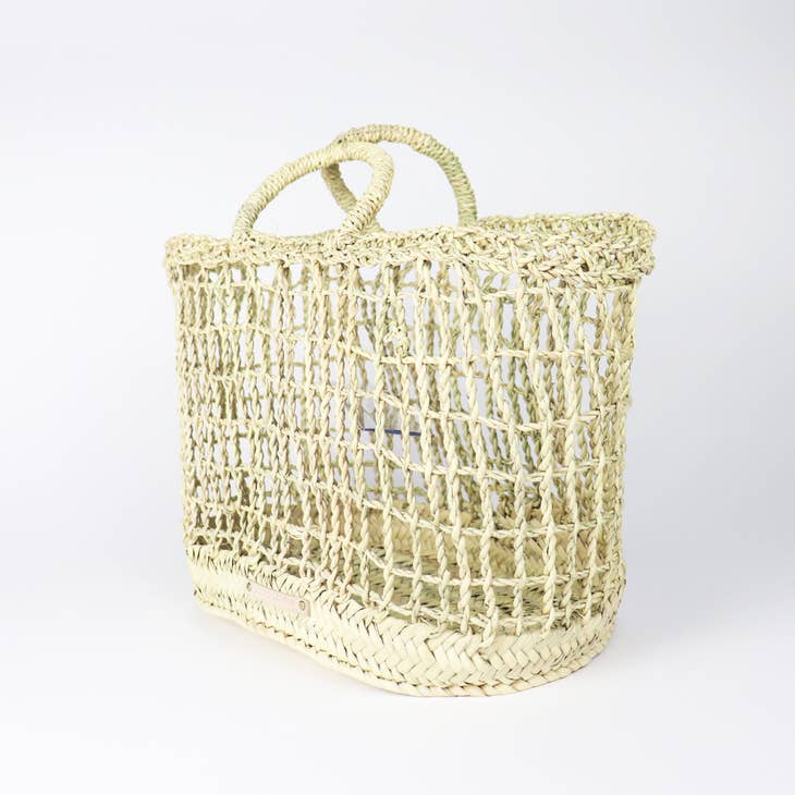 Socco Designs Wholesale Socco Designs Faro French Basket Beach Tote - Little Miss Muffin Children & Home