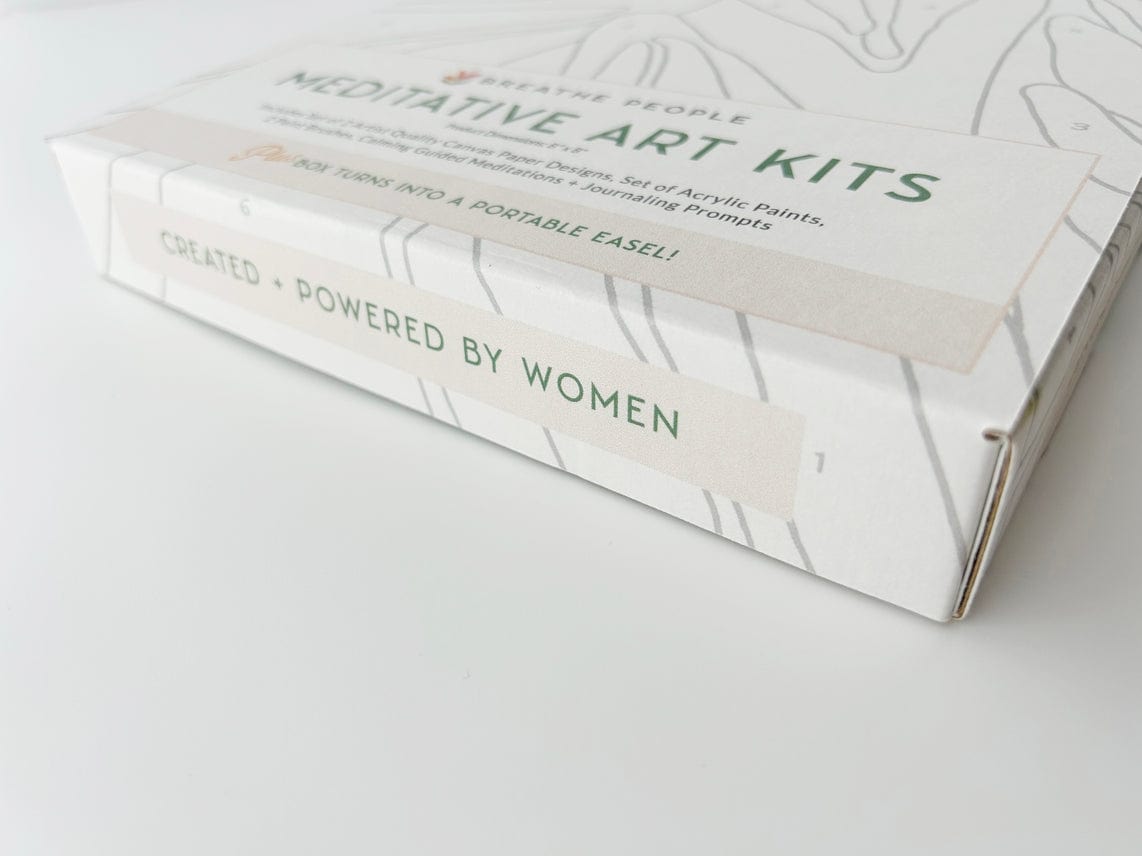 Breathe People Breathe People Lush Tropicals Meditative Art Paint by Numbers Kit + Easel - Little Miss Muffin Children & Home