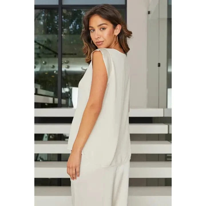 Milio Milano Milio Milano Cap Sleeve V-Neck Tank Top - Little Miss Muffin Children & Home