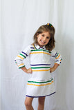 Mardi Gras Creations White Infinity Youth Dress