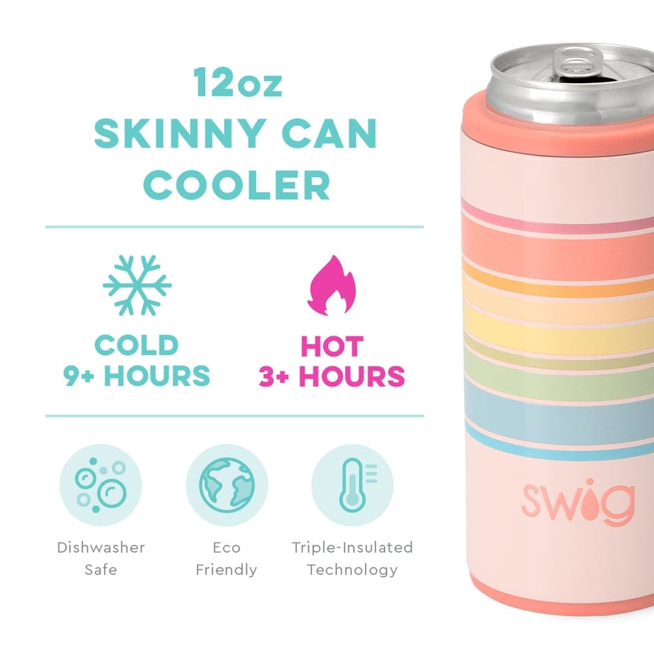 Swig Life Swig Life Good Vibrations Skinny Can Cooler (12oz) - Little Miss Muffin Children & Home