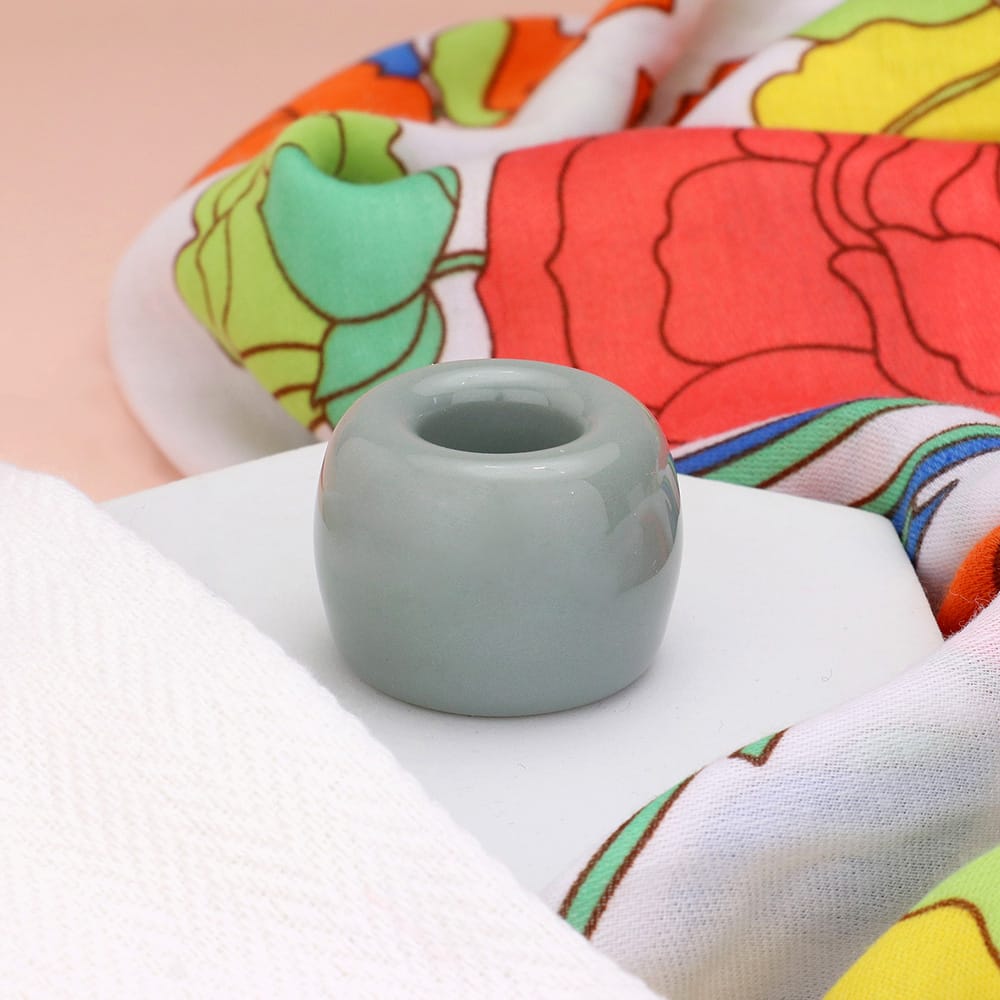 Round Shaped Solid Ceramic Toothbrush Holder/Pen Stand
