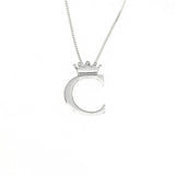 Cristy Cali Cristy Cali Royal Initial Charm Sterling Silver - Little Miss Muffin Children & Home