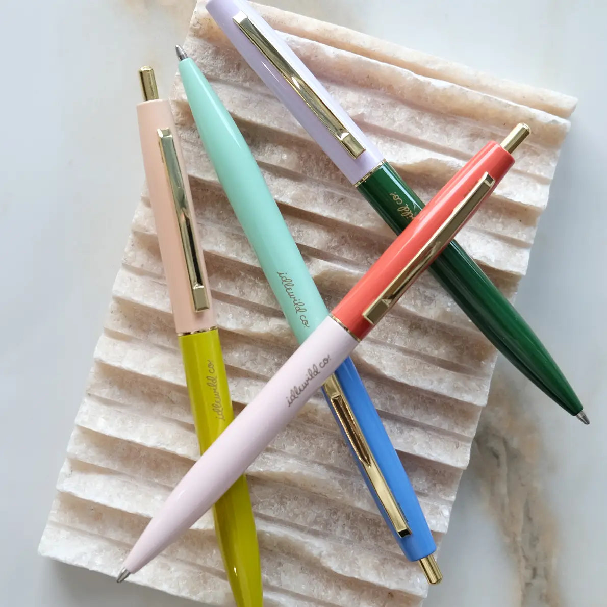 Rainbow Retro Pen Set of Four