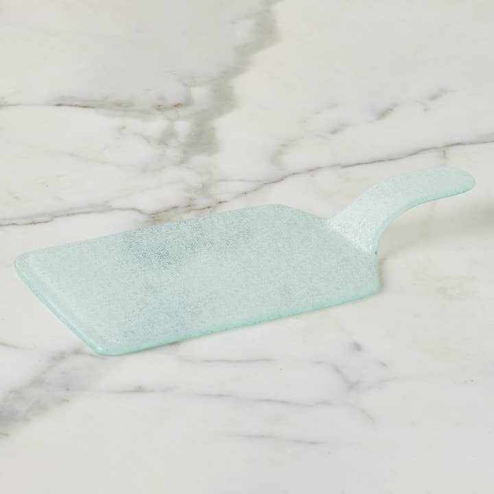 etú Home Mini Glass Rectangle Cheese Tray, White - Little Miss Muffin Children & Home