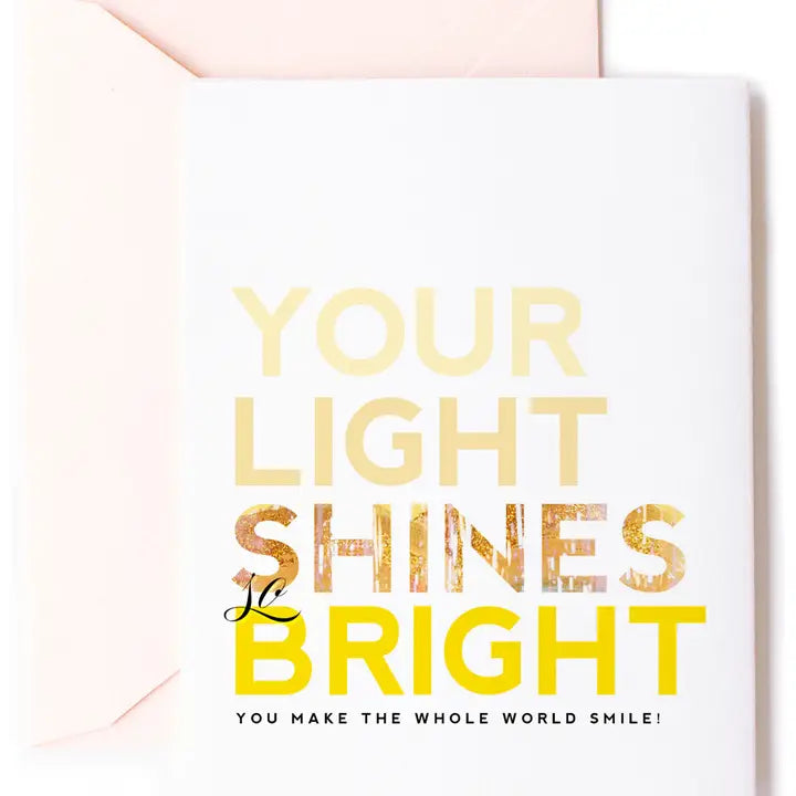 Summer Light Shines Bright Sweet Friendship Greeting Card