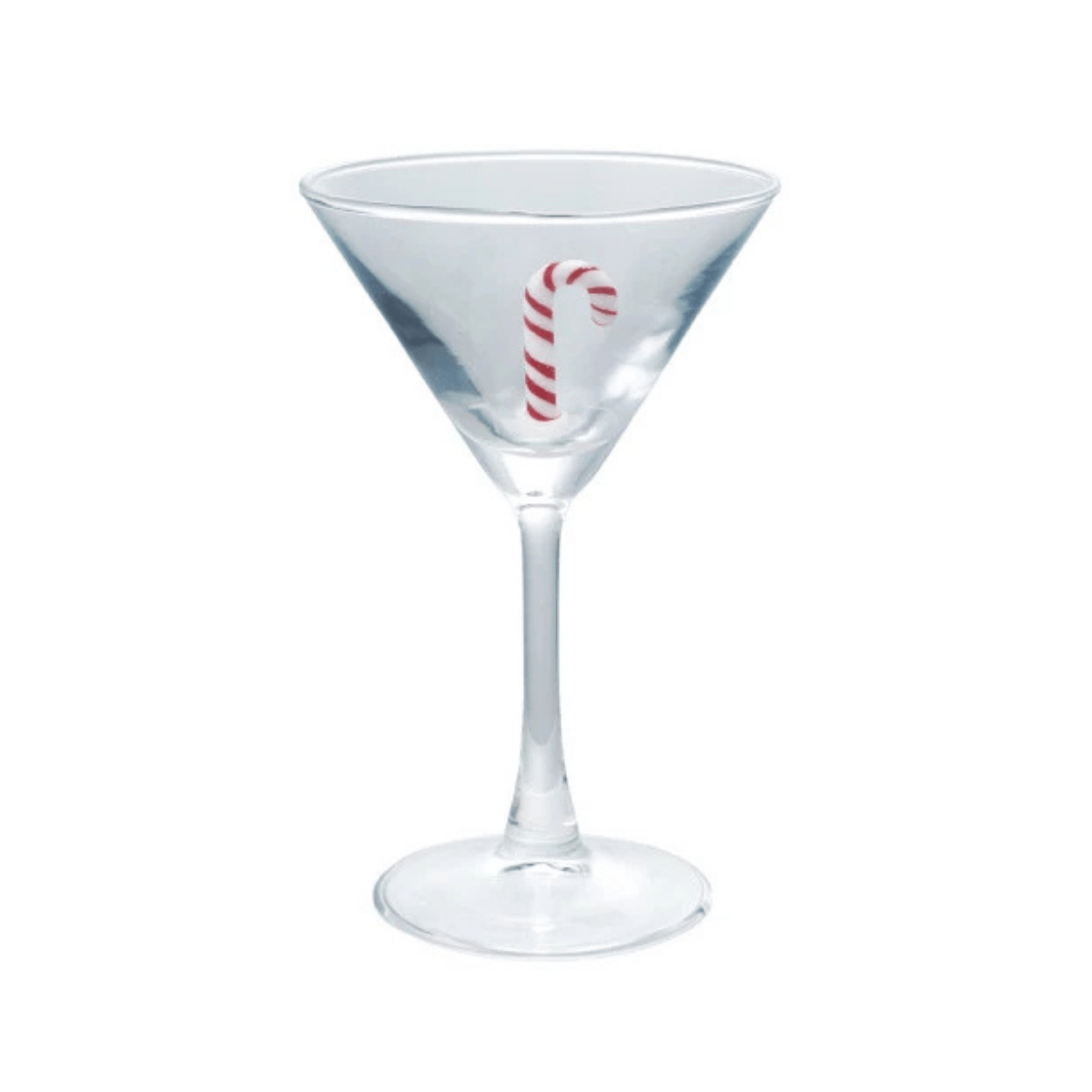candy  cane martini glass