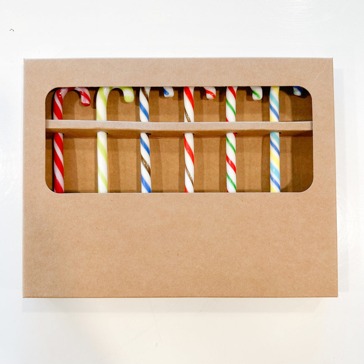 colorful candy cane drink stirrers
