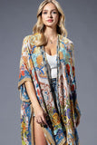 Urbanista Gold Blue Mandala Kimono