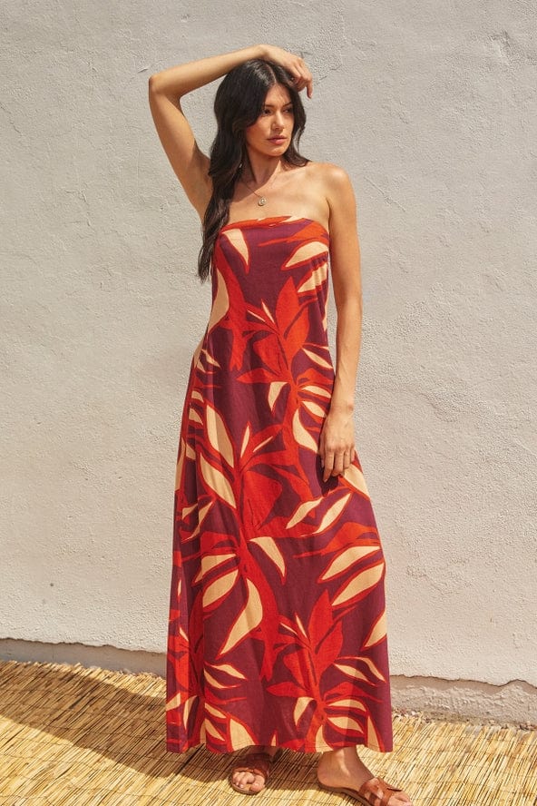 Dress Forum Keep in Touch Strapless Tie Back Maxi Dress - Little Miss Muffin Children & Home