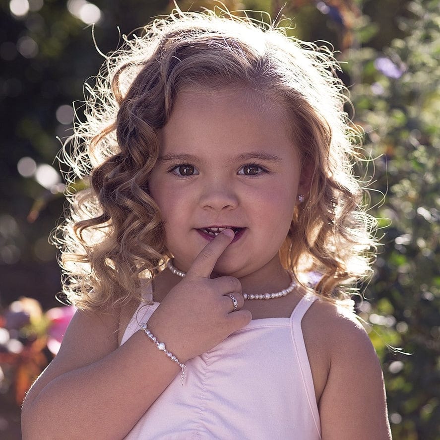 Cherished Moments Cherished Moments Girls Sterling Silver Heart Bracelet - Little Miss Muffin Children & Home